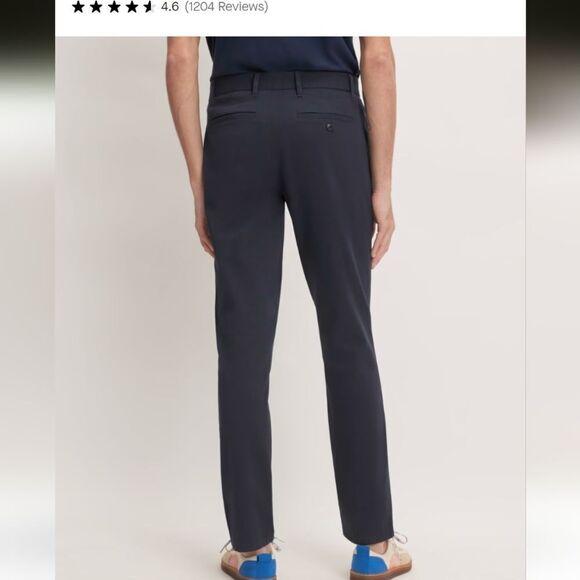 NWT Everlane The Performance Chino Trouser Pant Navy Blue Size 32x32 - Picture 11 of 11